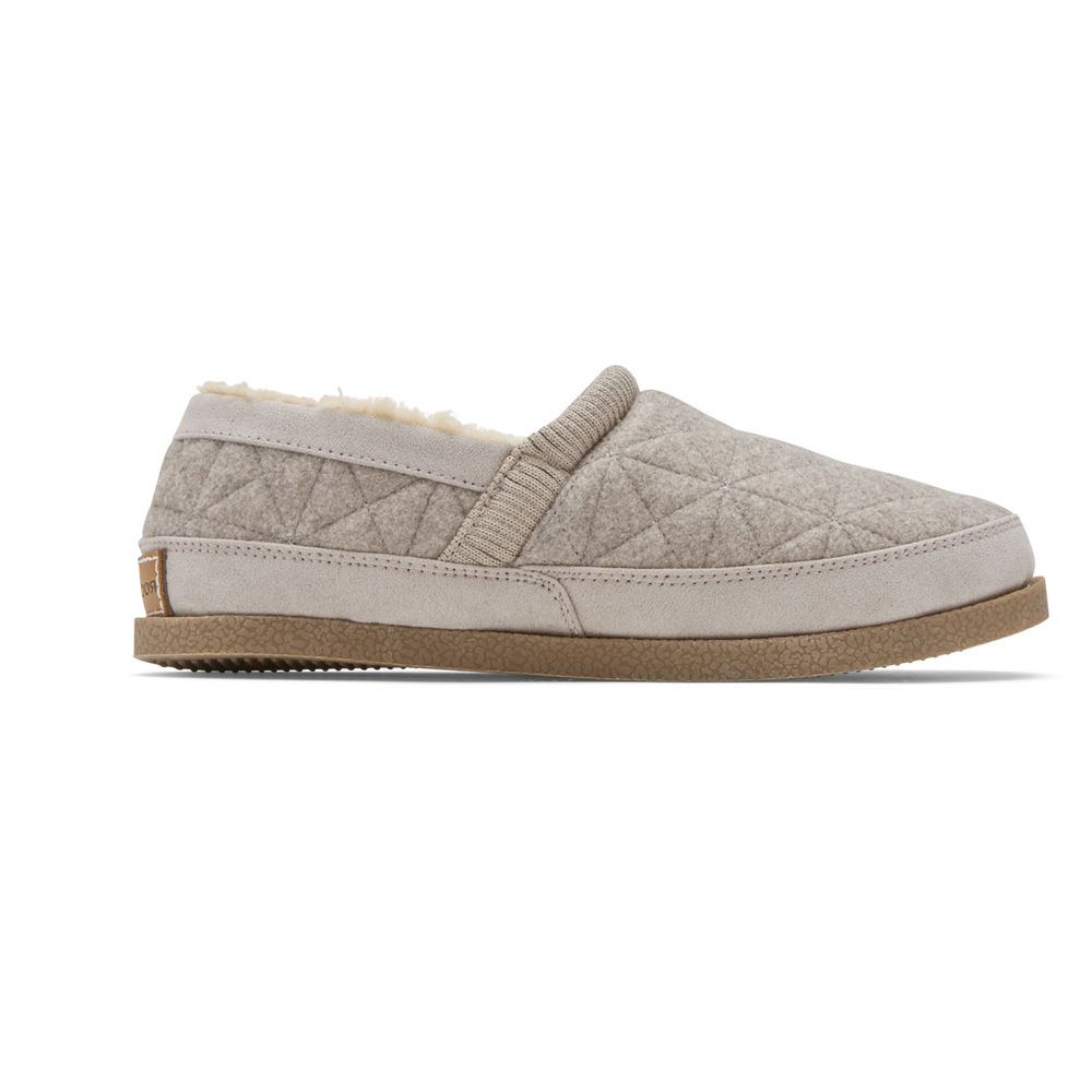 Rockport Singapore Womens Slippers - truTECH Veda Moc Grey - VT7095341